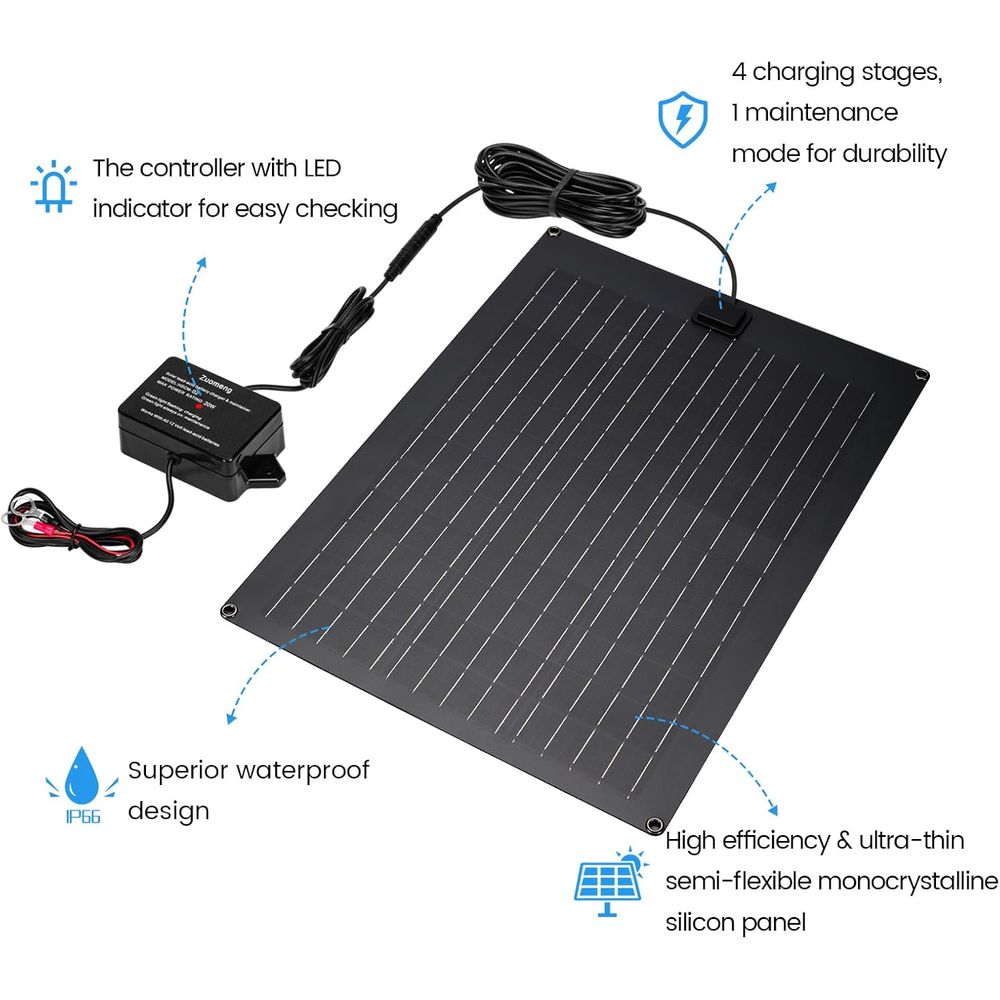 Güneş Enerjili Akü Şarj Cihazı - Solar Panel incelemesi ve fiyatı