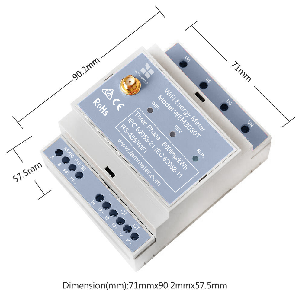Çift Yönlü 3 Fazlı Enerji Ölçe - Energy Monitor Meter incelemesi ve fiyatı